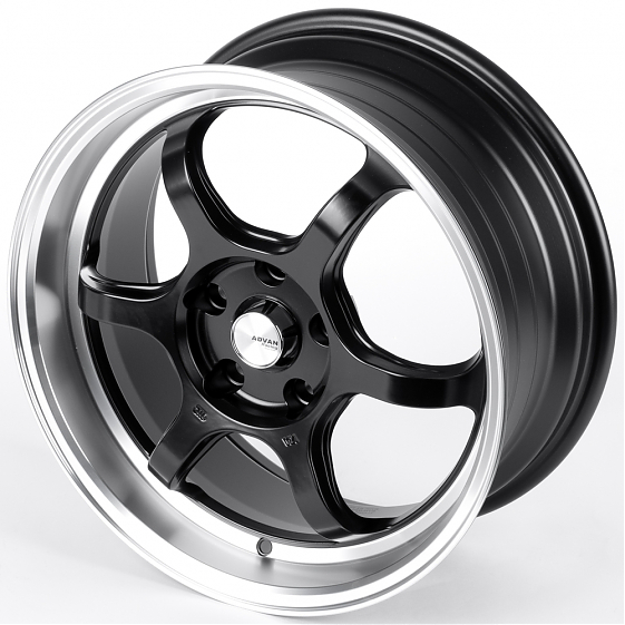 Литые диски 82246 Advan FC006-CT478 17 J7.5 ET38 5x114.3 73.1 чёрный матовый + полированный обод: Фото 6