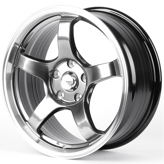 Литые диски 82481 Advan 177213 17 J7.5 ET35 5x114.3 73.1 серебро тёмное + полированный обод: Фото 5