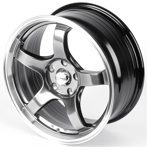 Литые диски 82481 Advan 177213 17 J7.5 ET35 5x114.3 73.1 серебро тёмное + полированный обод: Фото 6