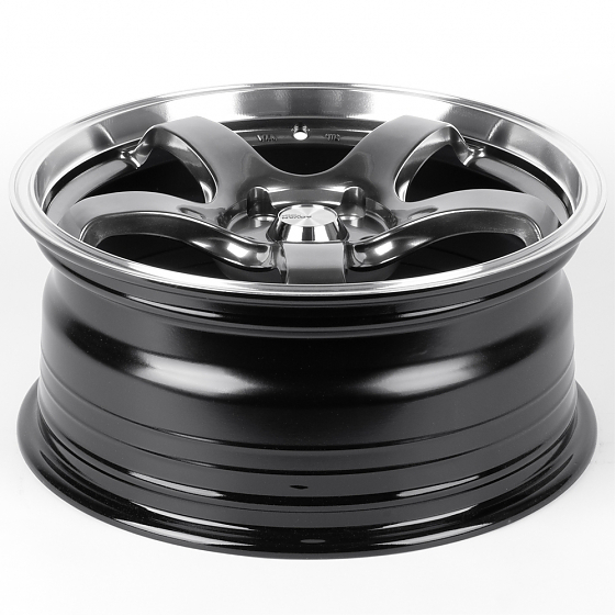 Литые диски 82481 Advan 177213 17 J7.5 ET35 5x114.3 73.1 серебро тёмное + полированный обод: Фото 7