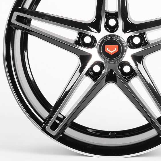 Литые диски 81551 53223-SV272 17 J7.5 ET35 5x114.3 73.1 чёрный + полированные спицы: Фото 2
