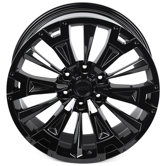 Кованые диски H241206D SKILL SV619-SK333 20 J9 ET28 6x139.7 106.1 чёрный глянцевый: Фото 3