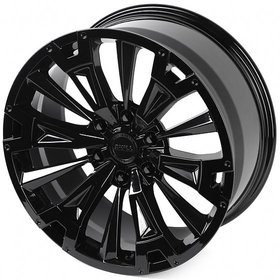 Кованые диски H241206D SKILL SV619-SK333 20 J9 ET28 6x139.7 106.1 чёрный глянцевый: Фото 5