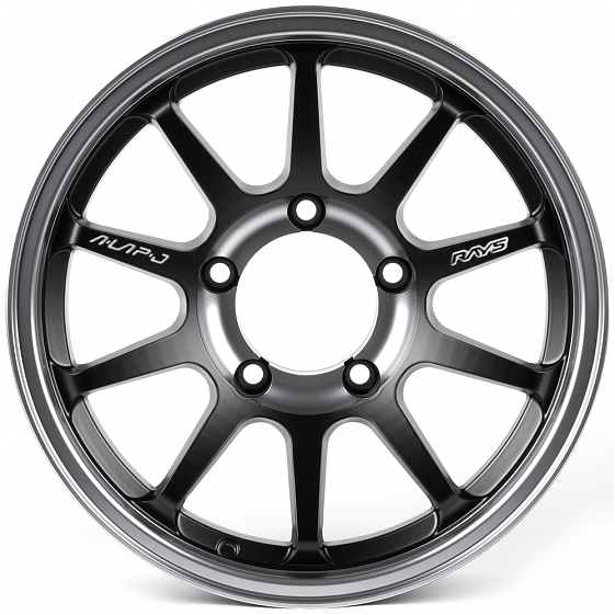 Литые диски 82558 Rays 13173-FG421 16 J6.5 ET-25 5x139.7 108.1 чёрный матовый + полированный обод + : Фото 1