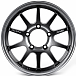 Литые диски 82558 Rays 13173-FG421 16 J6.5 ET-25 5x139.7 108.1 чёрный матовый + полированный обод + 