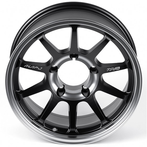 Литые диски 82558 Rays 13173-FG421 16 J6.5 ET-25 5x139.7 108.1 чёрный матовый + полированный обод + : Фото 3
