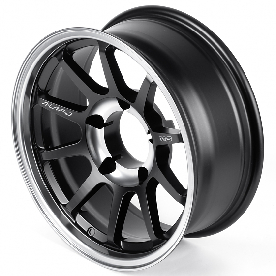 Литые диски 82558 Rays 13173-FG421 16 J6.5 ET-25 5x139.7 108.1 чёрный матовый + полированный обод + : Фото 6