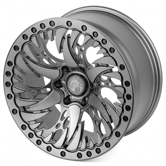 Кованые диски 230302H SKILL SV347-SB420 20 J10 ET10 6x139.7 77.8 графит + полированные спицы: Фото 6