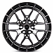 Кованые диски H241210V SKILL SV399-SL251 22 J9 ET19 6x139.7 77.8 чёрный глянцевый + полированные спи