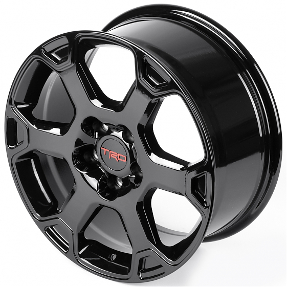 Литые диски 82527 TRD F7789 17 J8 ET38 5x114.3 60.1 чёрный глянцевый: Фото 6