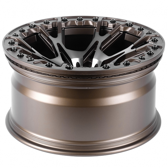 Кованые диски H241205N SKILL SV307-SV453 20 J10 ET-10 6x139.7 78.1 бронза матовая + полировка + мато: Фото 7