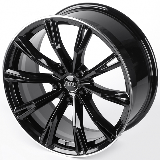 Литые диски 82102 Audi iVF-124-DS345 19 J8.5 ET32 5x112 66.56 чёрный + полированный обод: Фото 6