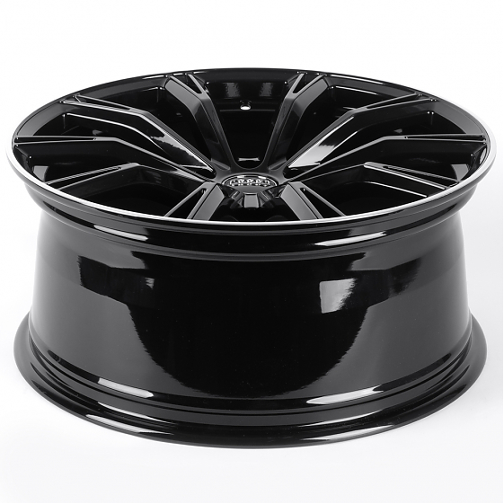 Литые диски 82102 Audi iVF-124-DS345 19 J8.5 ET32 5x112 66.56 чёрный + полированный обод: Фото 7