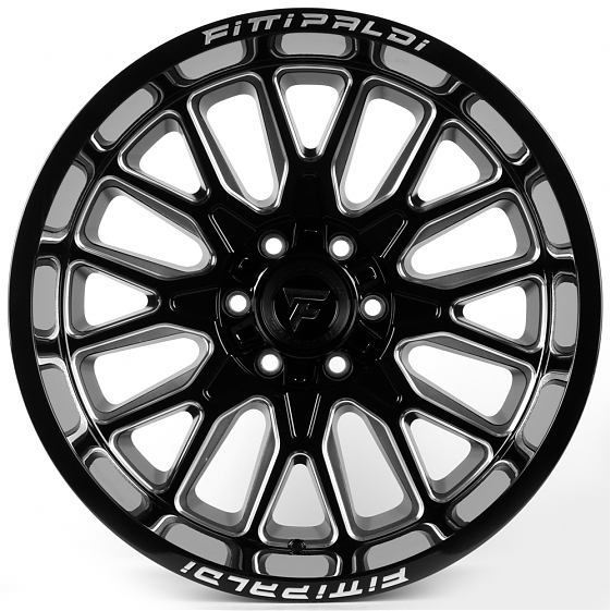 Литые диски 81616 Fittipaldi FA18BM 20 J12 ET-44 6x135/6x139.7 106.1 чёрный глянцевый + полированные: Фото 1
