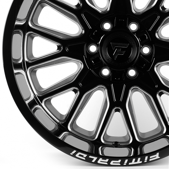 Литые диски 81616 Fittipaldi FA18BM 20 J12 ET-44 6x135/6x139.7 106.1 чёрный глянцевый + полированные: Фото 2