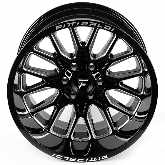 Литые диски 81616 Fittipaldi FA18BM 20 J12 ET-44 6x135/6x139.7 106.1 чёрный глянцевый + полированные: Фото 3
