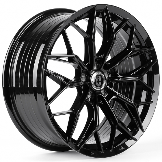 Литые диски 82426 HRE XF209 18 J8 ET35 5x112 66.56 чёрный глянцевый: Фото 4