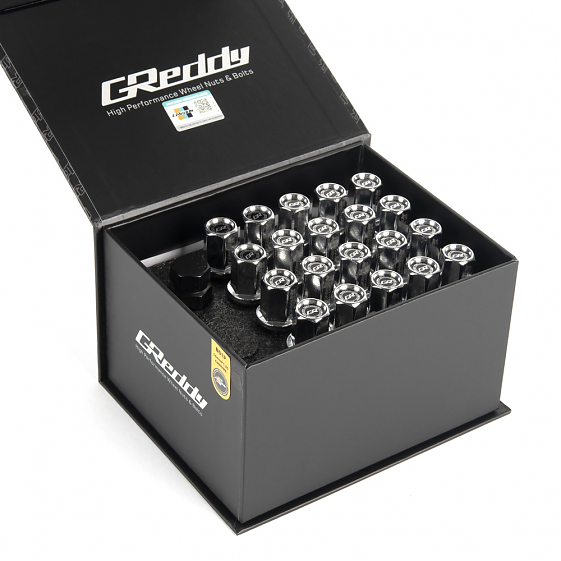 Комплект болтов 20203 Greddy B03 сфера 14X1,5 28mm серебро HEX 17: Фото 3