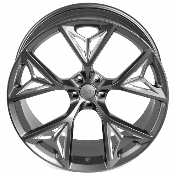 Кованые диски 230220X SKILL SL685-CT379 21 J10 ET20 5x112 66.5 графит + полированные спицы: Фото 3