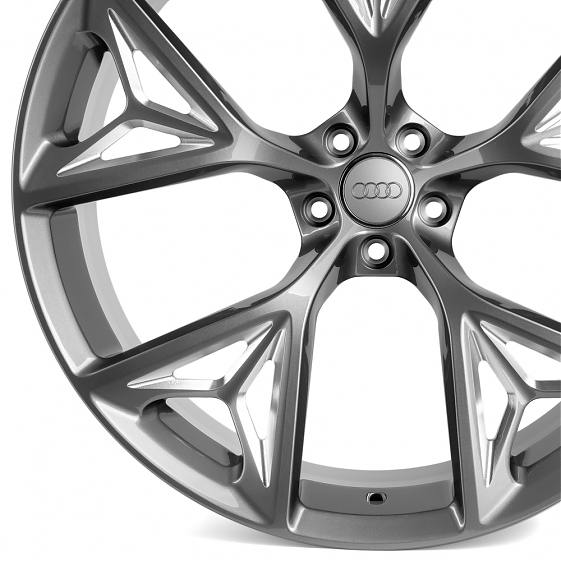 Кованые диски 230220X SKILL SL685-CT379 21 J10 ET20 5x112 66.5 графит + полированные спицы: Фото 4