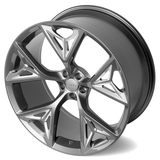 Кованые диски 230220X SKILL SL685-CT379 21 J10 ET20 5x112 66.5 графит + полированные спицы: Фото 5