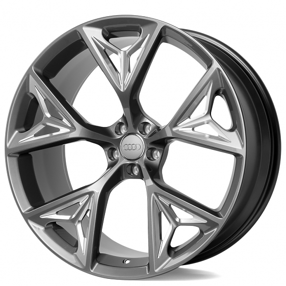 Кованые диски 230220X SKILL SL685-CT379 21 J10 ET20 5x112 66.5 графит + полированные спицы: Фото 6