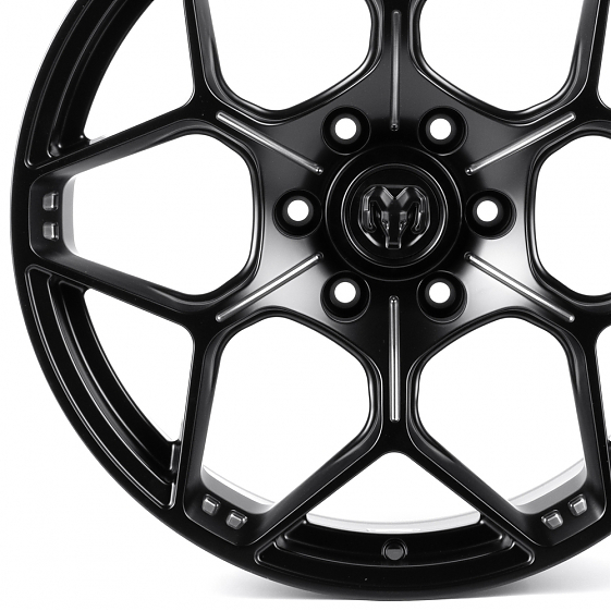 Кованые диски H260320Y SKILL SV310-SB563 20 J9 ET19 6x139.7 77.8 чёрный матовый + полировка + тёмный: Фото 2