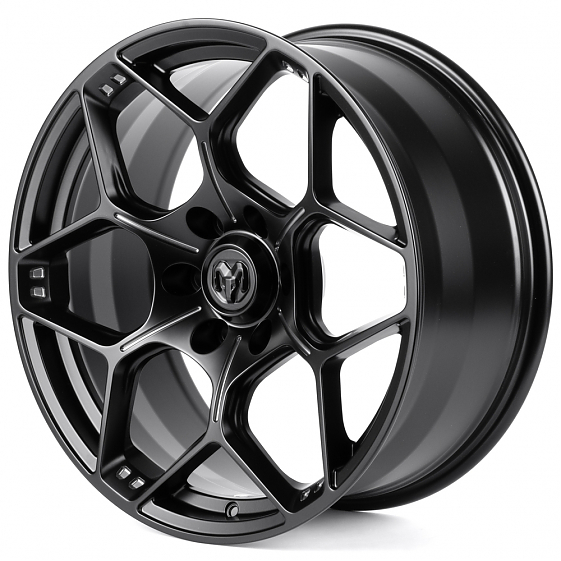 Кованые диски H260320Y SKILL SV310-SB563 20 J9 ET19 6x139.7 77.8 чёрный матовый + полировка + тёмный: Фото 5