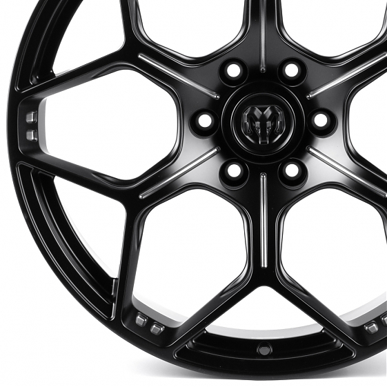 Кованые диски H260320T SKILL SV310-SL251 22 J9 ET19 6x139.7 77.8 чёрный матовый + полировка + тёмный: Фото 2
