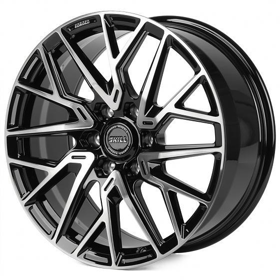 Кованые диски H241206C SKILL SV175-SV451 20 J9 ET28 6x139.7 106.1 чёрный глянцевый + полированные сп: Фото 5