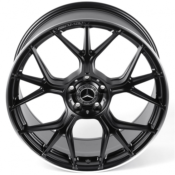 Литые диски 82048 Mercedes-Benz IVF-3406-DS347 19 J9.5 ET43 5x112 66.56 чёрный матовый + полированны: Фото 3