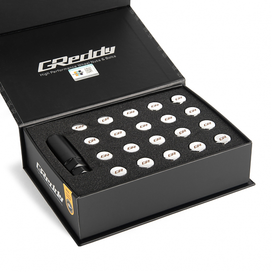 Комплект гаек 20165 Greddy M86 конус 12x1,25 44.5mm серебро HEX 17: Фото 3