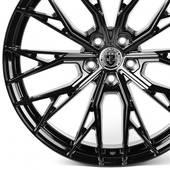 Литые диски 82476 HRE XF015 20 J8.5 ET35 5x114.3 73.1 чёрный глянцевый: Фото 2
