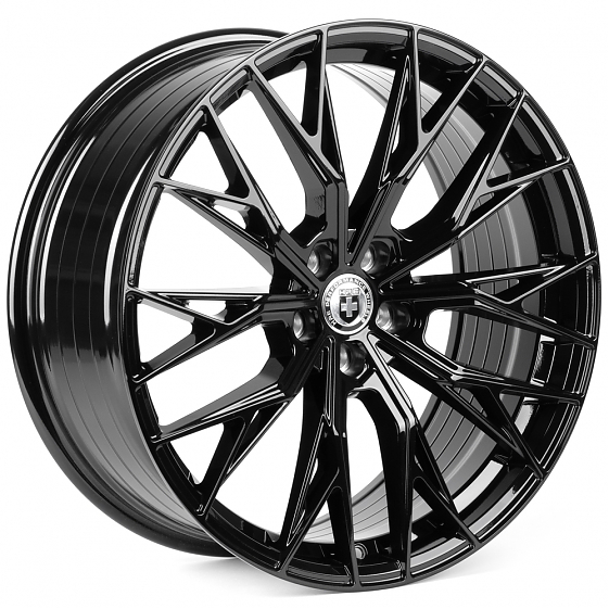 Литые диски 82476 HRE XF015 20 J8.5 ET35 5x114.3 73.1 чёрный глянцевый: Фото 4