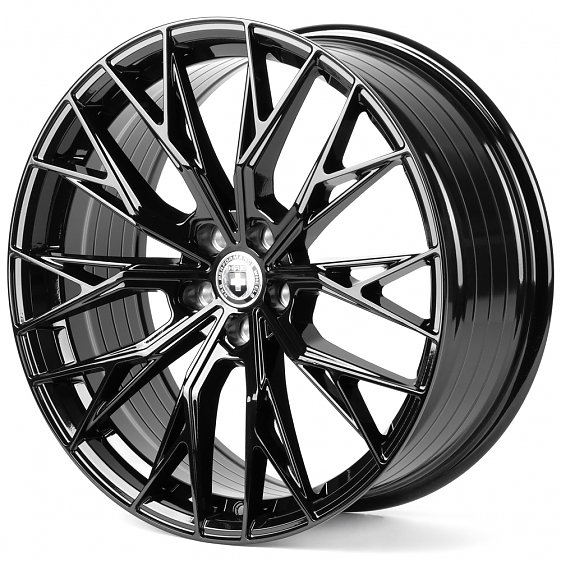 Литые диски 82476 HRE XF015 20 J8.5 ET35 5x114.3 73.1 чёрный глянцевый: Фото 5