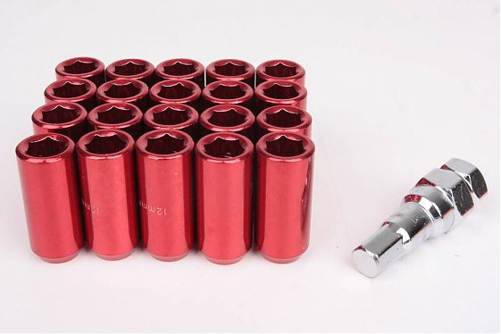 Комплект гаек 20112 Max Guard конус 12x1,5 40mm красный HEX внутренний: Фото 2