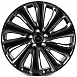 Кованые диски H260126M SKILL SL512-SK349 21 J9.5 ET43.5 5x120 72.6 чёрный глянцевый + зеркальная пол