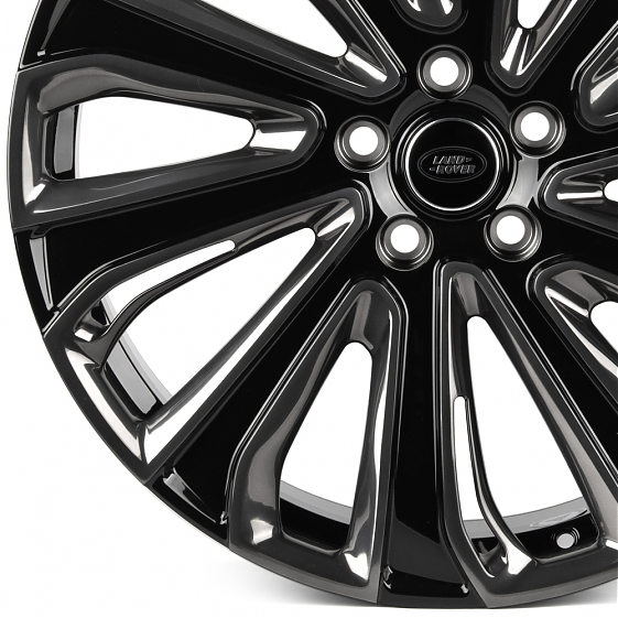 Кованые диски H241211K SL512-SK349 21 J9.5 ET43.5 5x120 72.6 чёрный глянцевый + зеркальная полировка: Фото 2