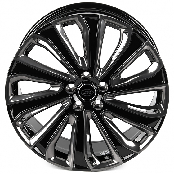 Кованые диски H241211K SL512-SK349 21 J9.5 ET43.5 5x120 72.6 чёрный глянцевый + зеркальная полировка: Фото 3