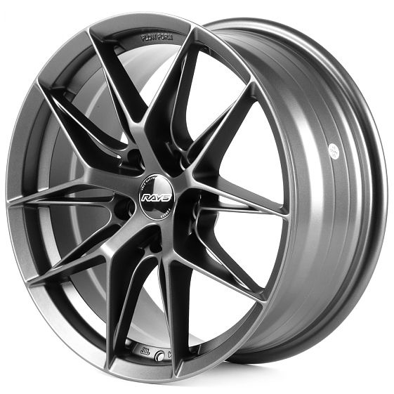 Литые диски 82633 BBS DX249 17 J7.5 ET35 5x114.3 73.1 графит матовый: Фото 5