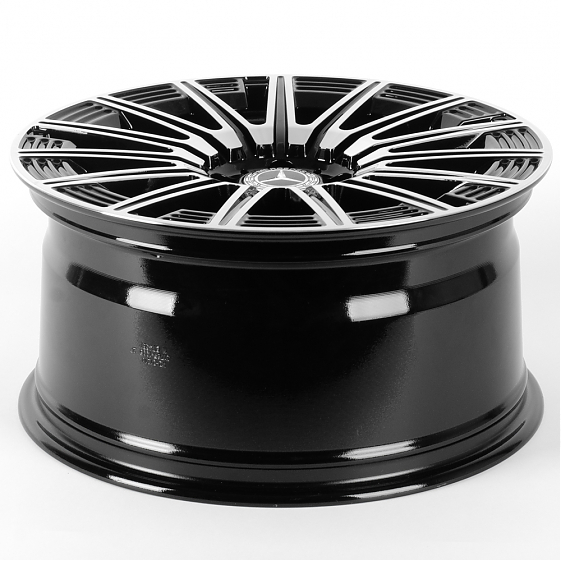 Литые диски 81754 Mercedes-Benz FC3176-SM187 19 J9.5 ET45 5x112 66.5 чёрный + полированные спицы: Фото 7