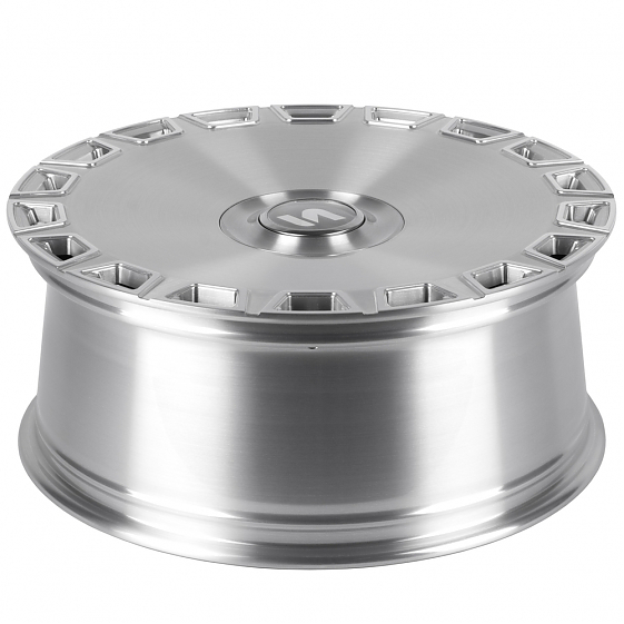Кованые диски H260609S SKILL SL515-CS442 22 J9 ET28 6x139.7 78.1 серебро + полированные спицы: Фото 7