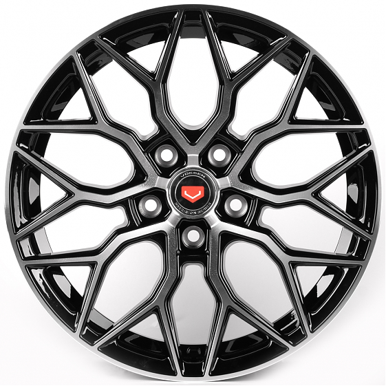 Литые диски 81910 Vossen iV-1155-SM155 17 J7.5 ET35 5x114.3 73.1 чёрный глянцевый + полированные спи: Фото 1