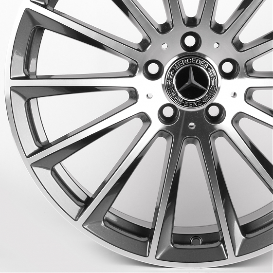 Литые диски 81847 Mercedes-Benz IVF-3061-SM187 19 J9.5 ET43 5x112 66.5 графит + полированные спицы: Фото 2