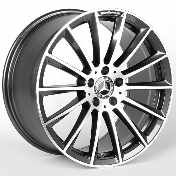 Литые диски 81847 Mercedes-Benz IVF-3061-SM187 19 J9.5 ET43 5x112 66.5 графит + полированные спицы: Фото 4