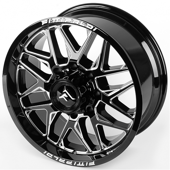 Литые диски 81618 Fittipaldi FA19BM 20 J9 ET18 8x180 124.3 чёрный глянцевый + полированные спицы: Фото 6