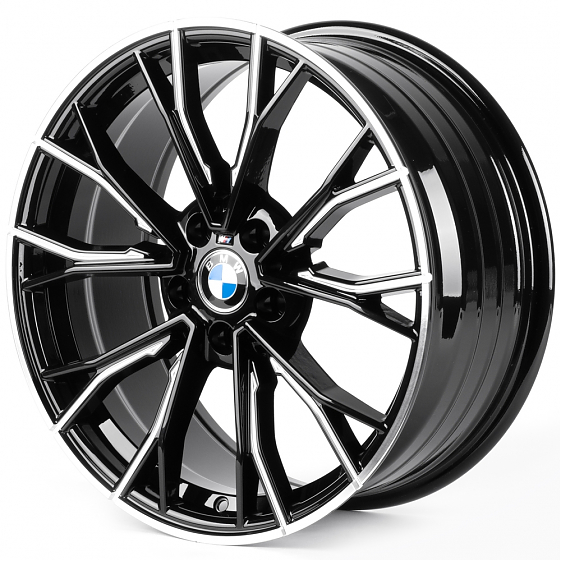 Литые диски 82599 BMW iV-1197 18 J8 ET35 5x112 66.56 чёрный глянцевый + полировка: Фото 5