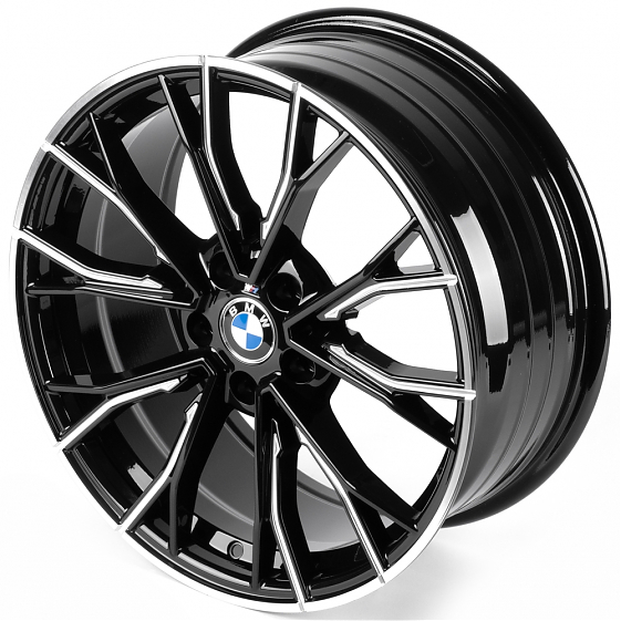 Литые диски 82599 BMW iV-1197 18 J8 ET35 5x112 66.56 чёрный глянцевый + полировка: Фото 6