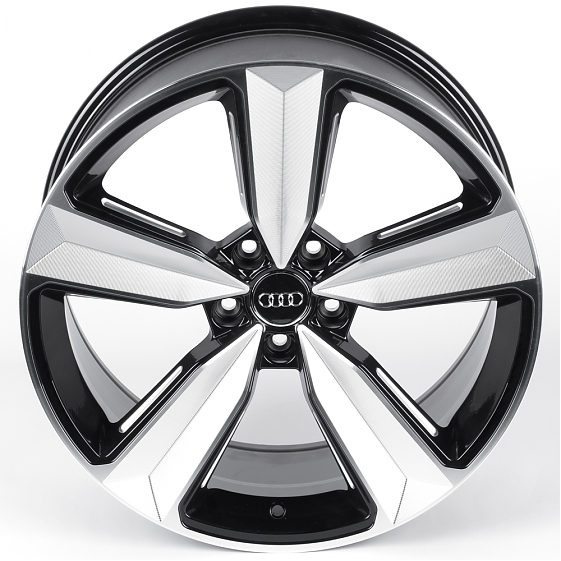Литые диски 82091 Audi IVF-3056-CT508 19 J8.5 ET30 5x112 66.45 чёрный + полированные спицы: Фото 3