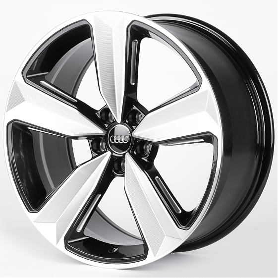 Литые диски 82091 Audi IVF-3056-CT508 19 J8.5 ET30 5x112 66.45 чёрный + полированные спицы: Фото 5